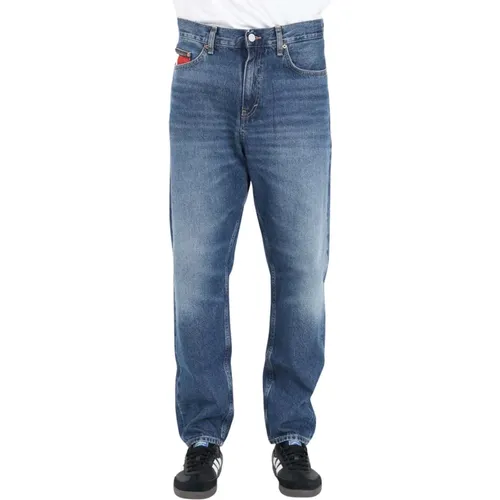Locker sitzende Jeans mit markanten Details , Herren, Größe: W31 - Tommy Jeans - Modalova