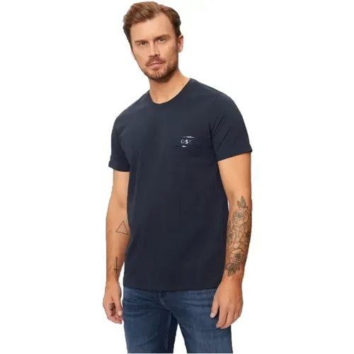 Regular Fit Baumwoll T-Shirt - Blau , Herren, Größe: L - Hugo Boss - Modalova