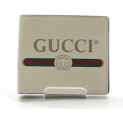 Gebrauchte Weiße Leinwand Brieftasche - Gucci Vintage - Modalova