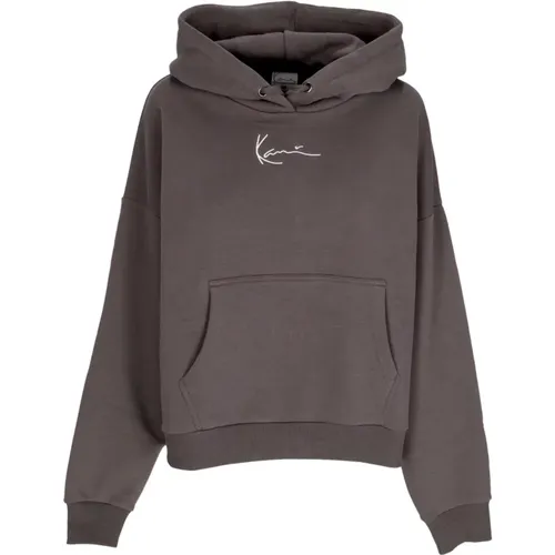 Essential Hoodie Anthrazit Langarm Sweatshirt - Karl Kani - Modalova