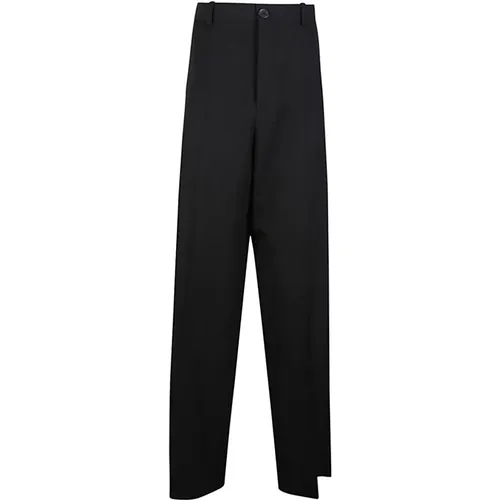 Wool Trousers , male, Sizes: S - Balenciaga - Modalova
