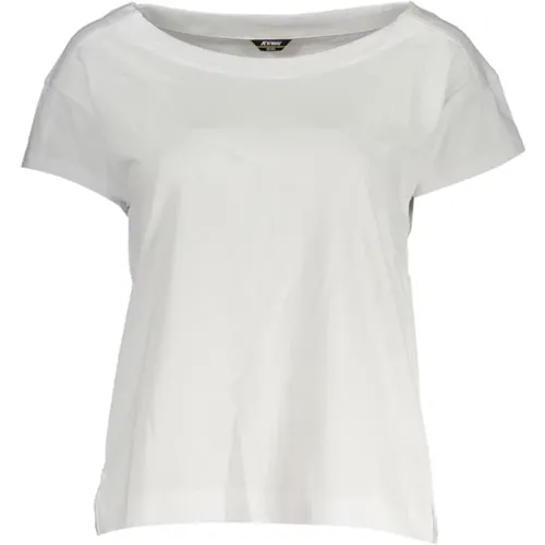 Cotton T-Shirt with Applique Logo , female, Sizes: XS, S, M - K-way - Modalova