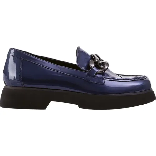 Blaue Loafers für Damen , Damen, Größe: 37 EU - Högl - Modalova