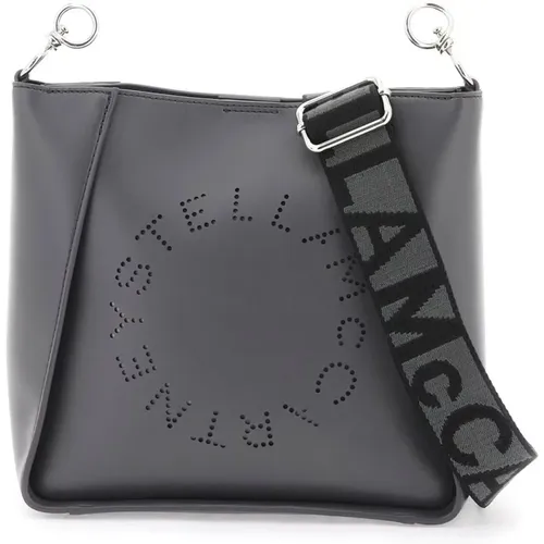 Shoulder Bags,Crossbody Tasche mit Perforiertem Logo,Shell Mini Crossbody Tasche - Stella Mccartney - Modalova
