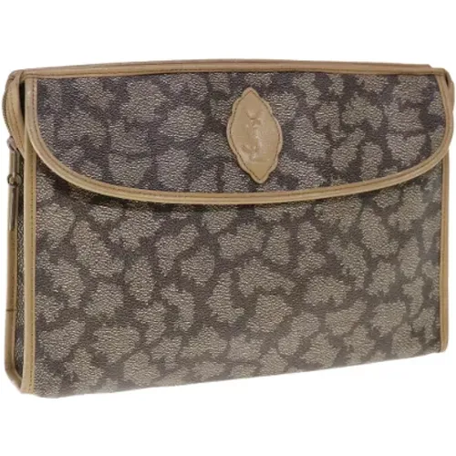 Pre-owned Leather clutches , female, Sizes: ONE SIZE - Yves Saint Laurent Vintage - Modalova