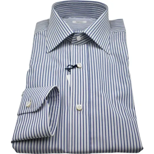 Men's Clothing Shirts Blu Bianco Ss24 , male, Sizes: 4XL, XL, M, 3XL, L, 2XL - Barba - Modalova