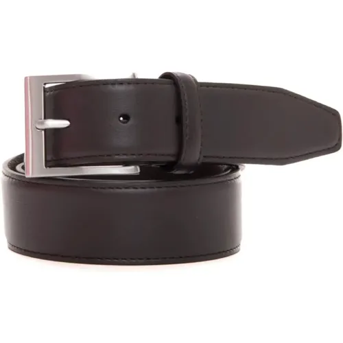 Classic Leather Belt , male, Sizes: 120 CM, 115 CM, 90 CM - Canali - Modalova