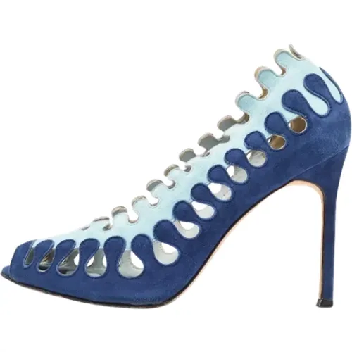 Pre-owned Wildleder heels , Damen, Größe: 40 EU - Manolo Blahnik Pre-owned - Modalova