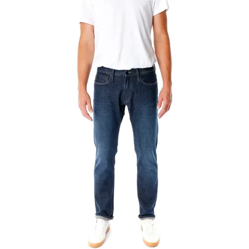 Ridge Straight Fit Low Waist Jeans , Herren, Größe: W34 L34 - Denham - Modalova