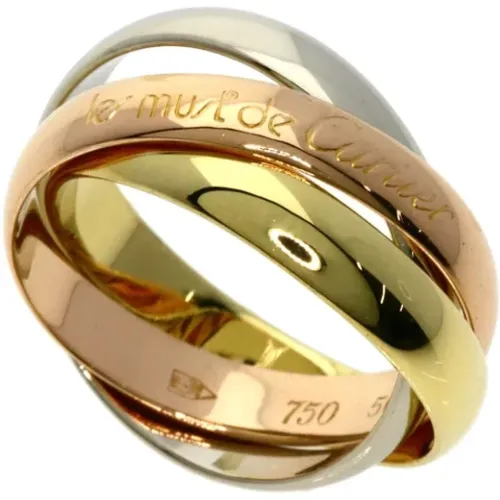 Pre-owned Gold rings , female, Sizes: ONE SIZE - Cartier Vintage - Modalova