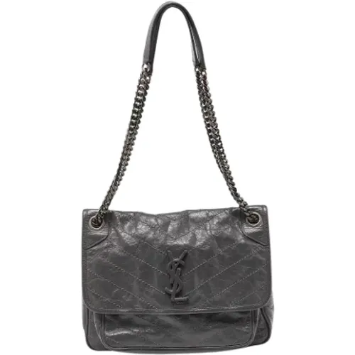 Pre-owned Leather shoulder-bags , female, Sizes: ONE SIZE - Yves Saint Laurent Vintage - Modalova