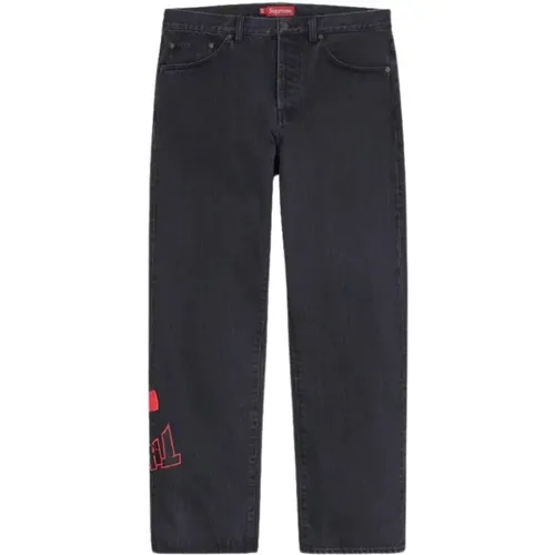 Limitierte Auflage Schwarze Regular Jeans - Supreme - Modalova