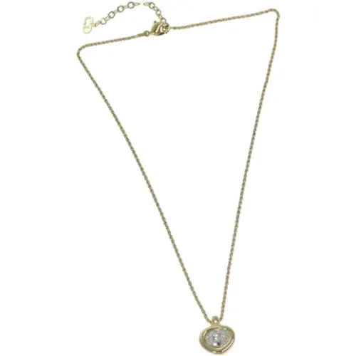 Pre-owned Metal necklaces , female, Sizes: ONE SIZE - Dior Vintage - Modalova