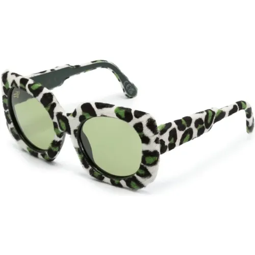 Jellyfish Lake Tulliana Leopard Sunglasses , female, Sizes: 56 MM - Marni - Modalova