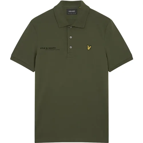 Koordinaten Druck Polo Shirt,Koordiniertes Print Polo Shirt,Polo-Shirt mit Druck - Lyle & Scott - Modalova