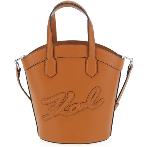 Tulip Small Tote Leather , female, Sizes: ONE SIZE - Karl Lagerfeld - Modalova