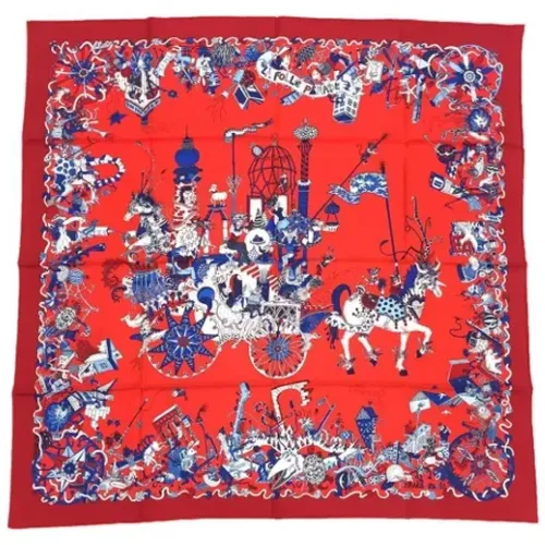 Pre-owned Multicolored Silk Hermès Scarf , female, Sizes: ONE SIZE - Hermès Vintage - Modalova