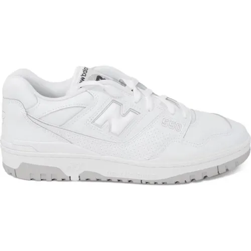 Weiße Leder Schnürschuhe , Herren, Größe: 40 1/2 EU - New Balance - Modalova