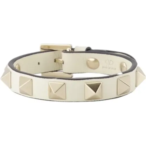 Rockstud Leather Bracelet , female, Sizes: ONE SIZE - Valentino Garavani - Modalova