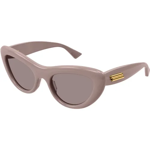 Cat-Eye Sunglasses , female, Sizes: 53 MM - Bottega Veneta - Modalova