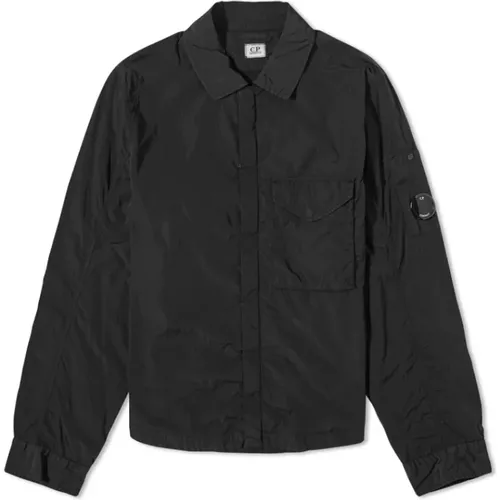 Schwarze Chrome Jacke , Herren, Größe: L - C.P. Company - Modalova