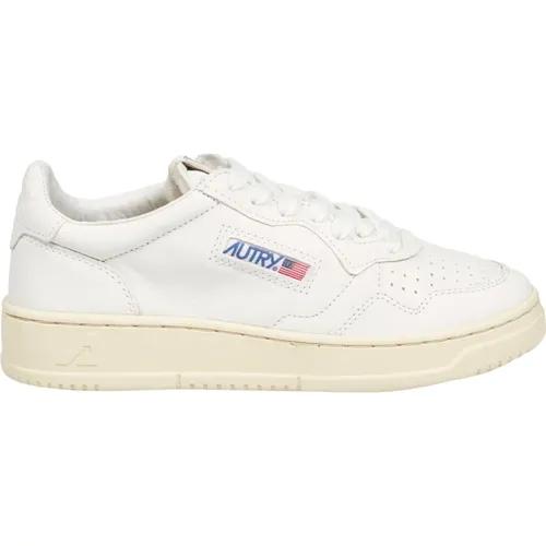 Leather Sneakers Stylish Logoed Insole , female, Sizes: 3 UK, 4 UK, 7 UK - Autry - Modalova