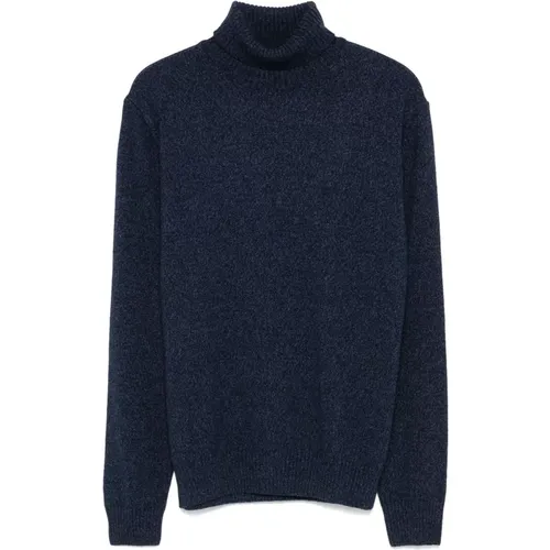 Kaschmirwolle Rollkragenpullover , Herren, Größe: L - Barba - Modalova