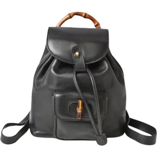 Pre-owned Leather backpacks , female, Sizes: ONE SIZE - Gucci Vintage - Modalova