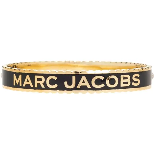 Brass bracelet with logo , female, Sizes: ONE SIZE - Marc Jacobs - Modalova