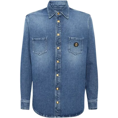 Casual Button-Up Hemd in Blau - Billionaire - Modalova