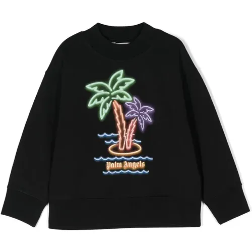 Schwarze Sweaters im Stil - Palm Angels - Modalova