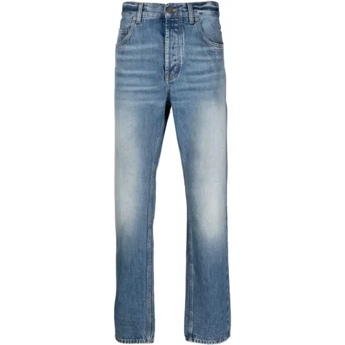 Slim-Fit Washed Denim Jeans , male, Sizes: W30, W31 - Saint Laurent - Modalova