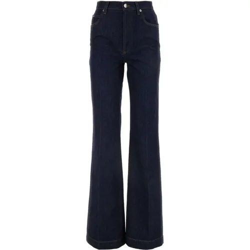 Dunkelblaue Wide-Leg Denim Jeans - Dolce & Gabbana - Modalova