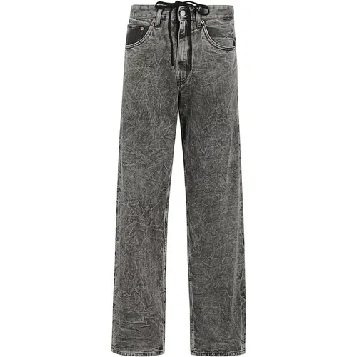 Graue 5 Tasche Wide Leg Jeans , Damen, Größe: W29 - MM6 Maison Margiela - Modalova