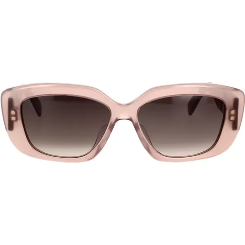 Opal Geometric Sunglasses with Grey Gradient Lenses , female, Sizes: 55 MM - Celine - Modalova