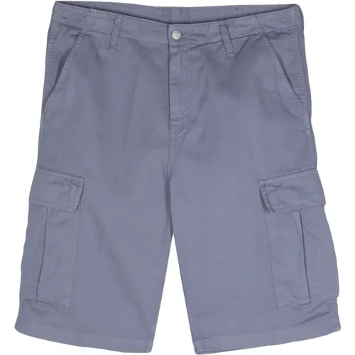 Bay Blue Garment Dyed Cargo Shorts , Herren, Größe: W29 - Carhartt WIP - Modalova
