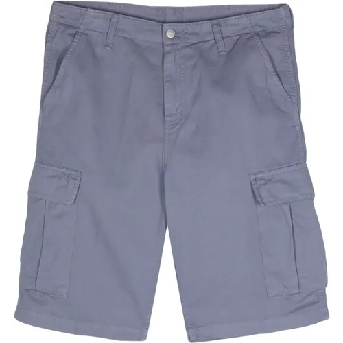 Blue Cargo Shorts , male, Sizes: W31, W30 - Carhartt WIP - Modalova