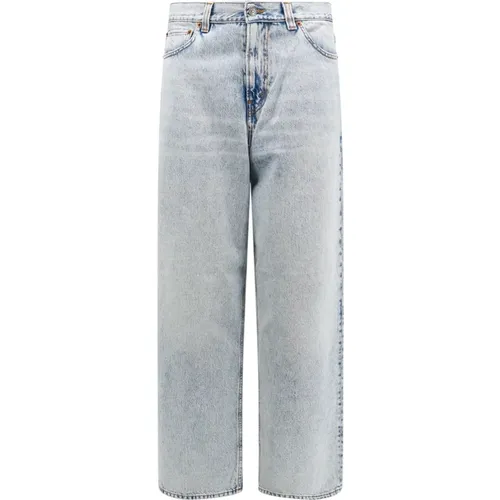 Blaue Wide Leg Jeans , Herren, Größe: W33 - Haikure - Modalova
