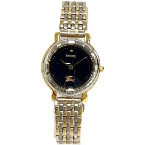 Pre-owned Metal watches , female, Sizes: ONE SIZE - Burberry Vintage - Modalova