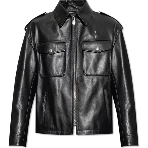 Lederjacke Alexander McQueen - alexander mcqueen - Modalova