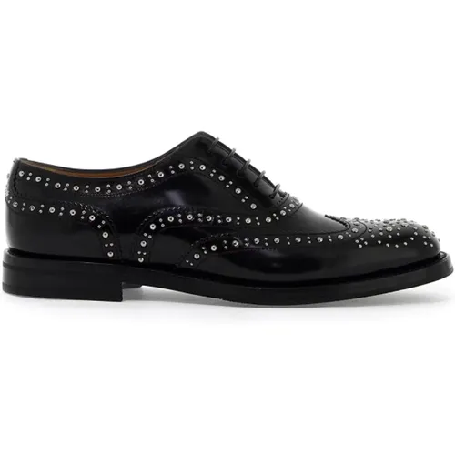 Brogue Oxford Lace-ups with Micro Studs , female, Sizes: 5 UK, 6 UK, 4 UK, 3 UK, 7 UK - Church's - Modalova