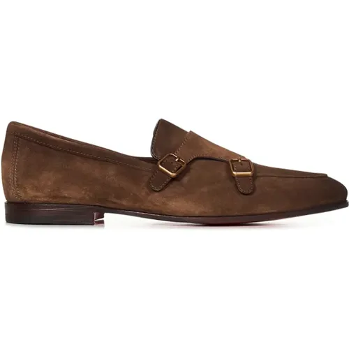 Mens Shoes Loafer Ss24 , male, Sizes: 10 UK, 9 UK, 6 UK, 8 UK - Santoni - Modalova