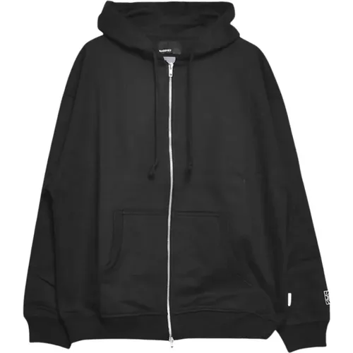 Zip Hoodie mit Fronttasche und Logo-Detail , Herren, Größe: XL - Rassvet - Modalova