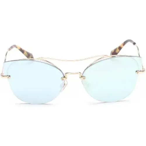 Pre-owned Metal sunglasses , female, Sizes: ONE SIZE - Miu Miu Pre-owned - Modalova