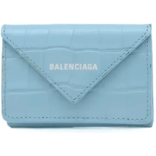 Pre-owned Leather wallets , female, Sizes: ONE SIZE - Balenciaga Vintage - Modalova