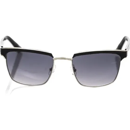 Clubmaster Sonnenbrille Schwarzes Leder , unisex, Größe: ONE Size - Frankie Morello - Modalova