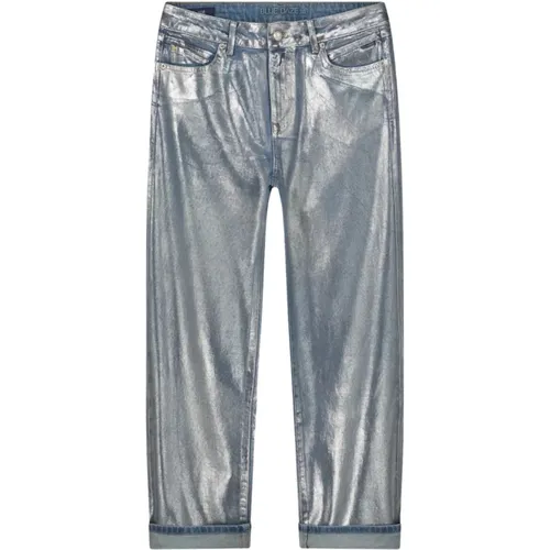 Cropped Jeans , Damen, Größe: S - Summum Woman - Modalova