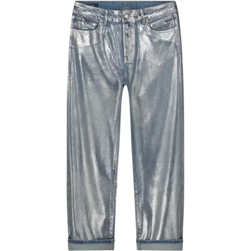 Cropped Jeans , Damen, Größe: XS - Summum Woman - Modalova