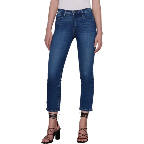 Jeans hoch gerade , Damen, Größe: W25 - Frame - Modalova