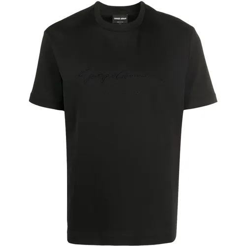 T-Shirts , Herren, Größe: L - Giorgio Armani - Modalova